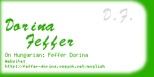 dorina feffer business card